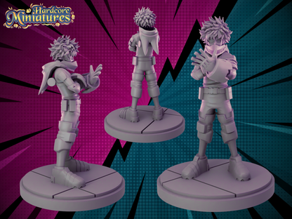 Hardcore Miniatures August 2023 Release: Bakugo, Black Goku, Broly, Cell Perfect, Denki, Endeavour, Gogeta, Izuku, King Piccolo, Krillin, Mirko, Nappa, Piccolo, Vegeta GT, Vegito