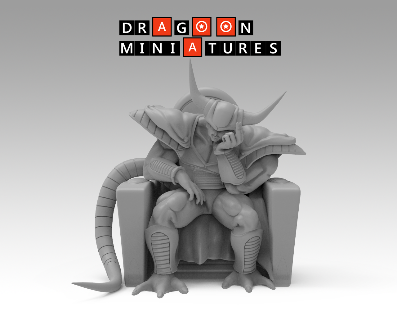 2023.05 Android Saga Part 1: Resin 3D Printed Miniatures Set - Badman, King Cold, King Throne, Mecha Frieza, Super Yardrat, Trunks, Trunks Super, Yardrat - Dragoon Miniatures