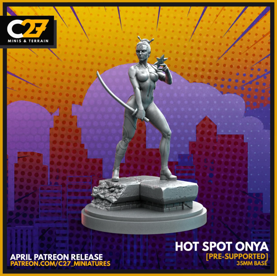 C27 Minis & Terrain April 2022 Release: Arcade, Domino, Electro, Guardian, Honey Badger and Jonathan, Hydra Goons, Kraven, Lady Bullseye, Multiple Man, Peter Parker Dance, Spider-Man 2099, The Thing