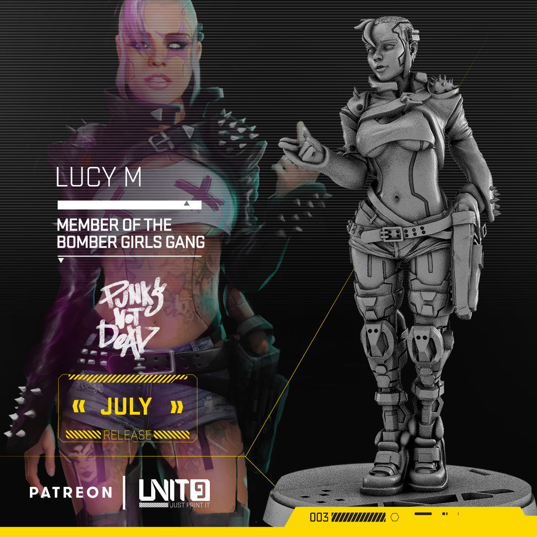 2020.07 - July M.2 - UNIT9 | Amanda Wrench Pistons | Blue | Bombshell | Dilargo | Lazy Guy | Lucy M | Mighty Mike | Mr Jaw