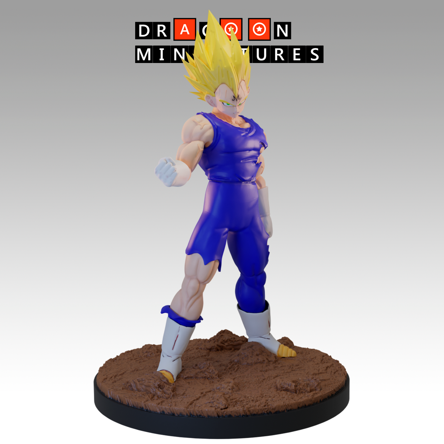 2024.02 Buu Saga 3: Resin 3D Printed Miniatures Set - Buu Gotenks, Buu Piccolo, Goku SS2, Gotenks 3, Gotenks Base, Super Buu, Super Gotenks, Vegeta Majin - Dragoon Miniatures