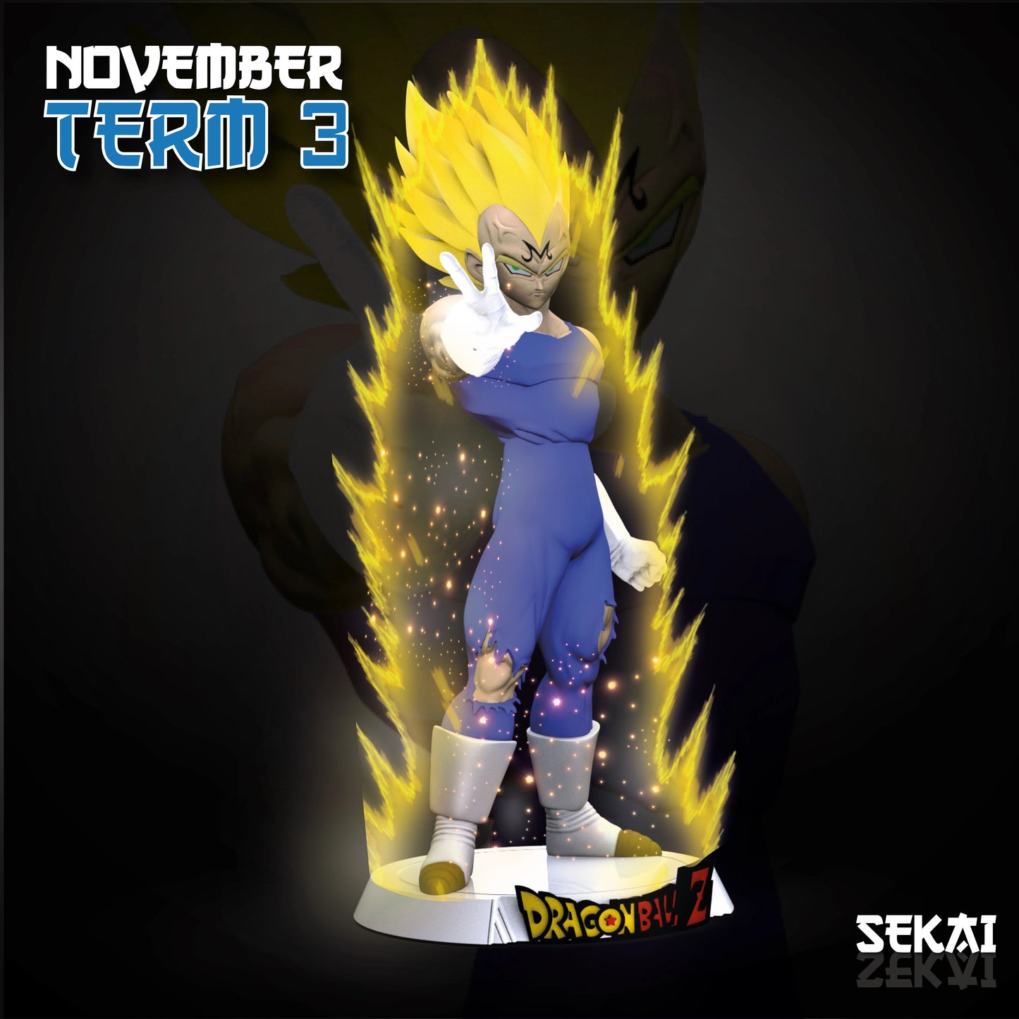 Sekai 3D November 2021 Release: Awamo | Goku On Dino | Hyoga | Majin Vegeta | Marshall D. Teach | Naruto Barion Mode | Zoro