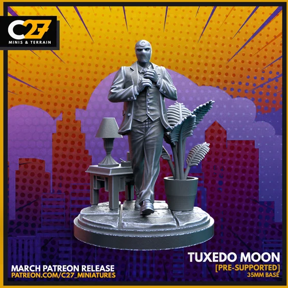 C27 Minis & Terrain March 2022 Release: Doctor Doom, Hobgoblin, Mister Knight, Moon Knight, Nova, Shaman, She Hulk, Skrull Goons, Spider-Man - Miles Morales, Super Skrull, Warpath, Wolfsbane, X-23