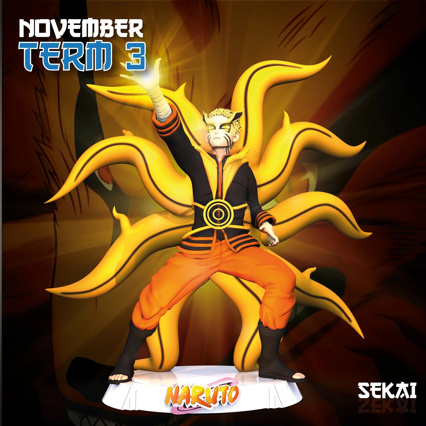 Sekai 3D November 2021 Release: Awamo | Goku On Dino | Hyoga | Majin Vegeta | Marshall D. Teach | Naruto Barion Mode | Zoro