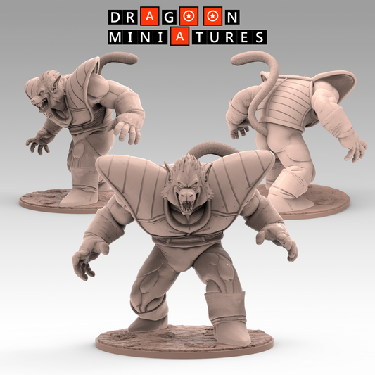 2022.09 - Saiyan Saga Part 2: Resin 3D Printed Miniatures Set - Vegeta (Oozaru) - Dragoon Miniatures