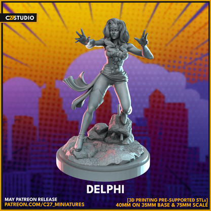 C27 Minis & Terrain May 2023 Release: Captain Britain, Dagger, Donald Pierce, Ghostrider 1 Million BC, Joe Fixit, Ka-Zar, Moondragon, Oracle, Scream, Sentinel, Vision