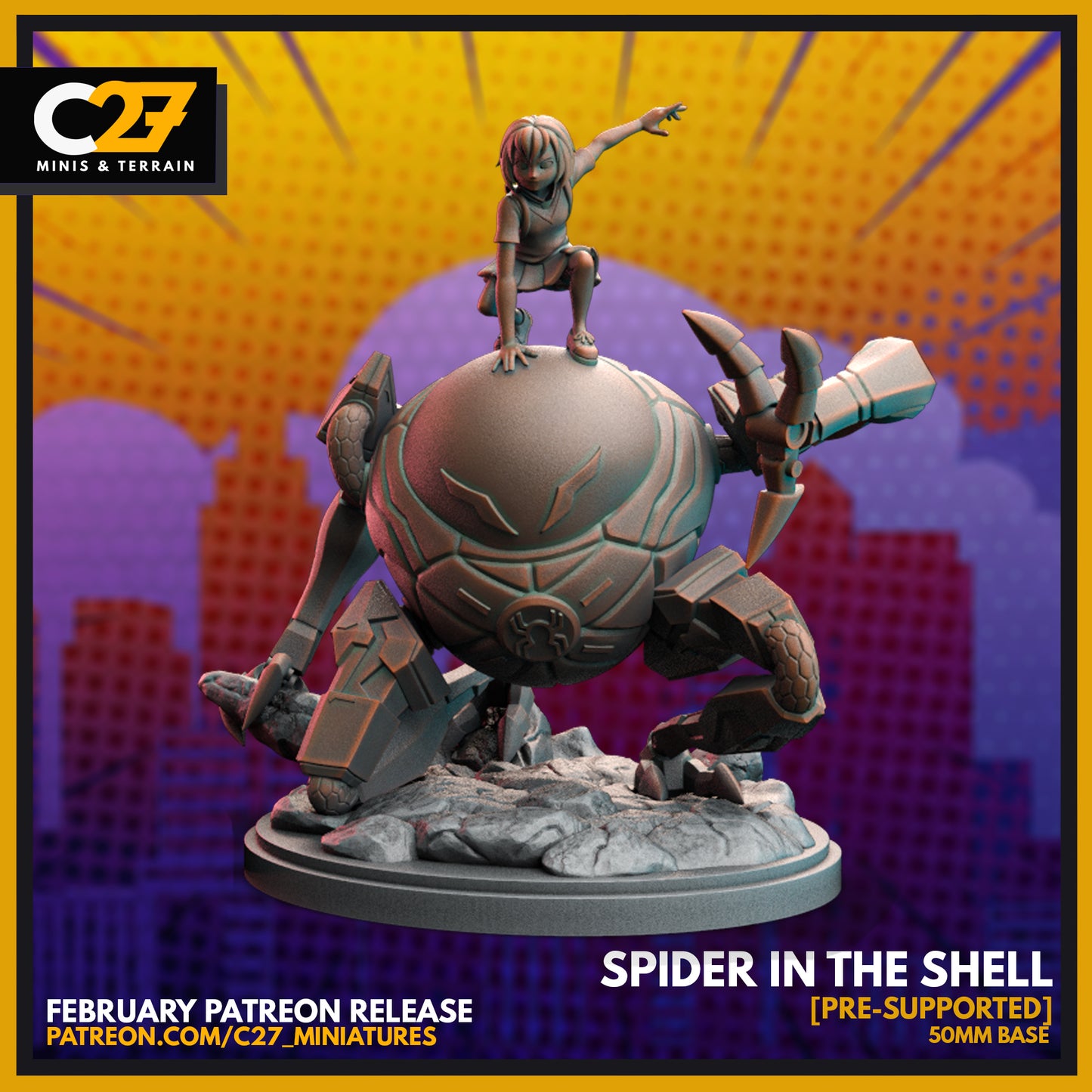 C27 Minis & Terrain February 2022 Release: AIM Goons, Blade, Cable, Penny Parker and SPIIder, Puck, Sandman, Scarlet Spider, Scarlet Witch (Crimson Sorceress), Scarlet Witch (Scarlet Sitcom), Spiral, Strong Guy, Vulture