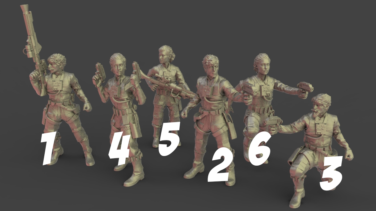 Warblade Studios Star Wars Shatterpoint Proxies | 40mm Miniature | 2020.10 Kylo Lando Pilots Sith Troopers Tie