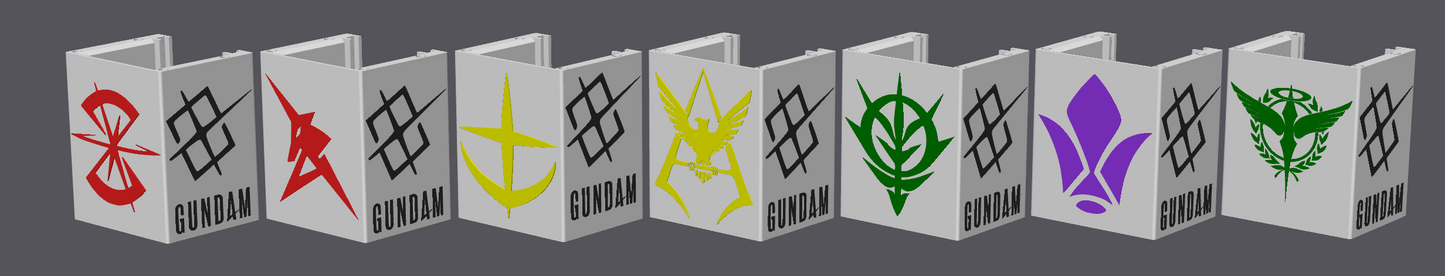 Gundam Card Game Deck Box with Magnetic Dice Holder