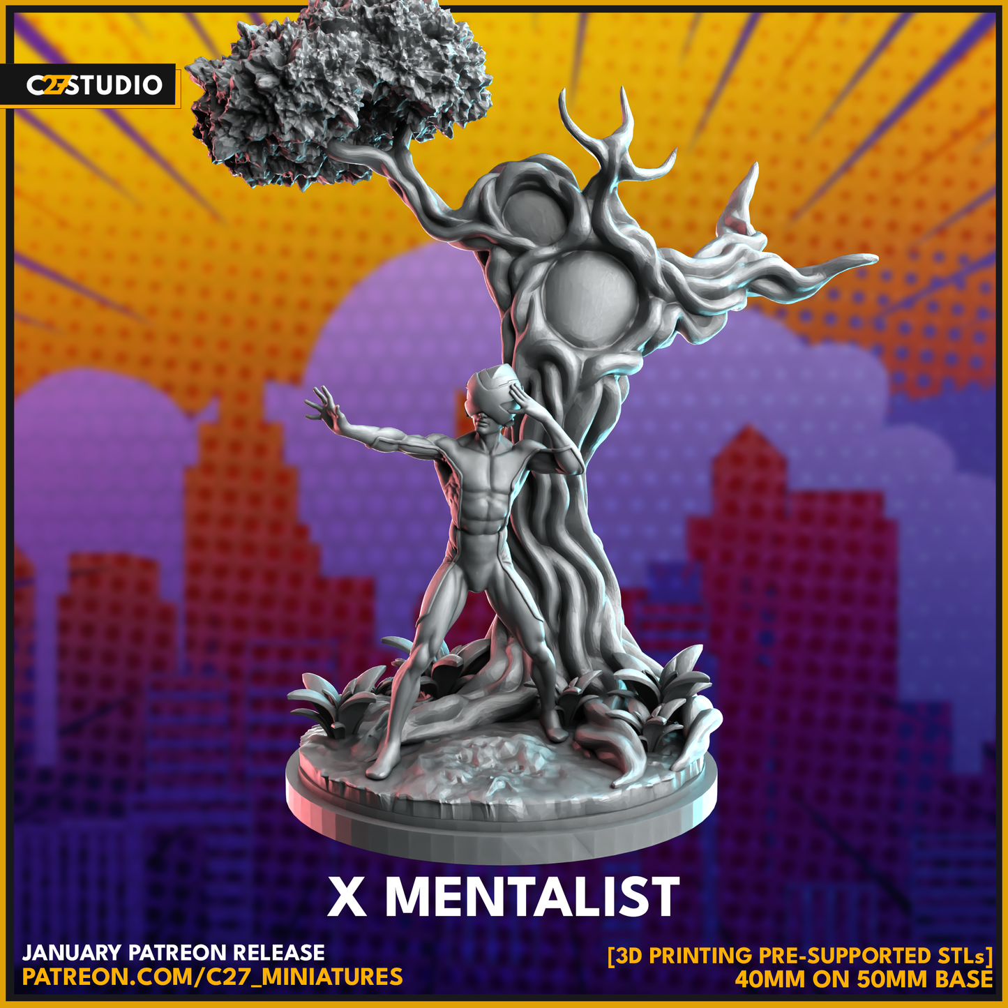 C27 Minis & Terrain January 2024 Release: Ultimate Marvel Collection – Armor, Cyclops, Jennika, Julia Carpenter, Ms Marvel, Nico Minoru, Okoye, Professor X, Songbird, Spawn, Titan, Titania