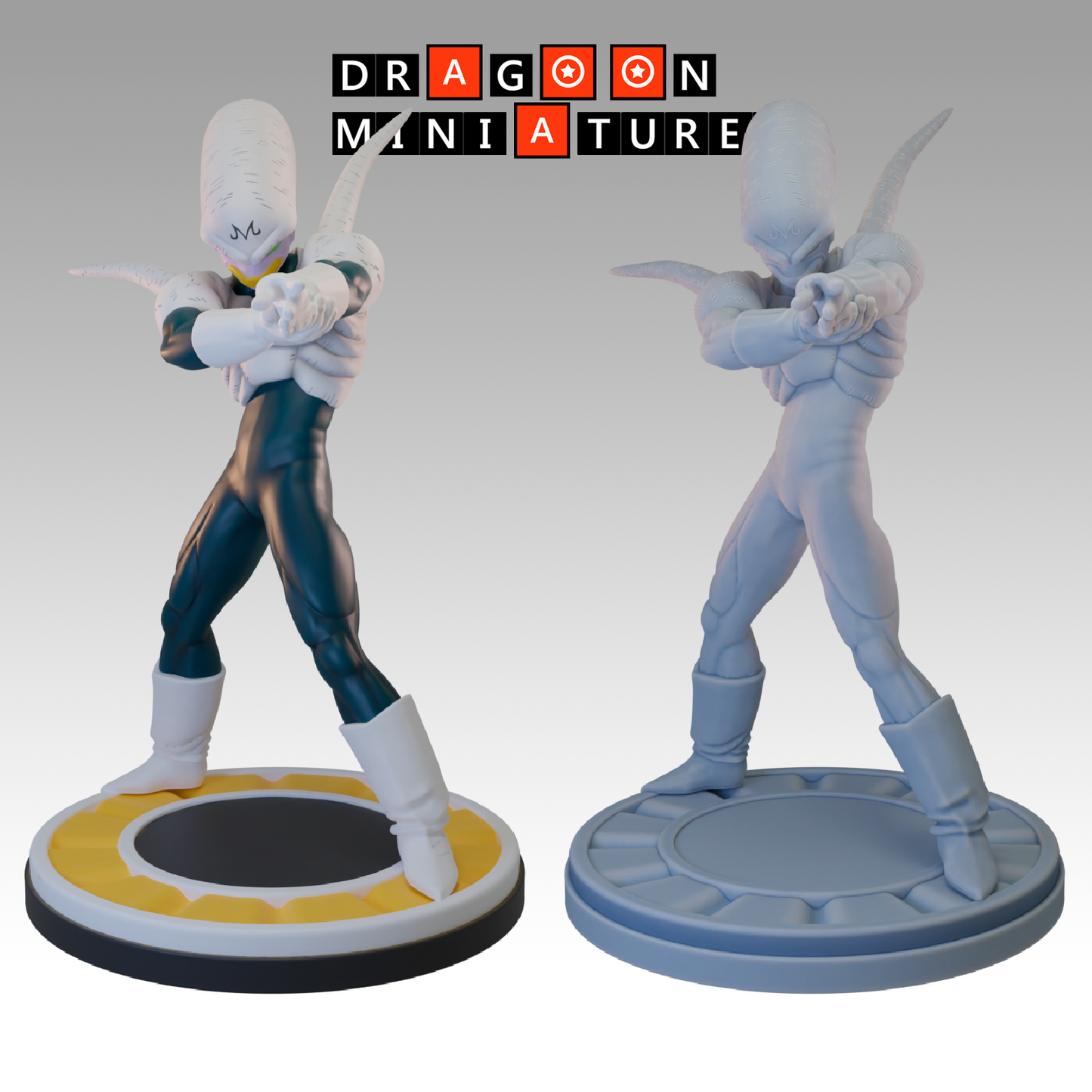 2023.12 Buu Saga 1: Resin 3D Printed Miniatures Set - Babidi, Dabura, Golden Warrior, Pui Pui, Spopovich, Videl, Yakon, Yamu - Dragoon Miniatures