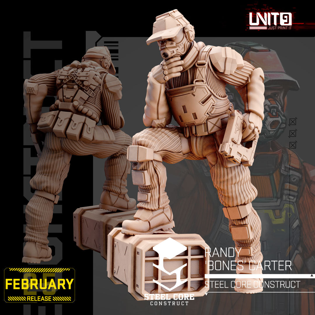 UNIT9 02.2025 – Steel Core Construct | Earl Rusty Chambers | Frank Buck Jennings | Hank Duke Watson | Leviathan 3000 | Randy Bones Carter | Spartan Cargo Drone | Tammy Tex Rogers
