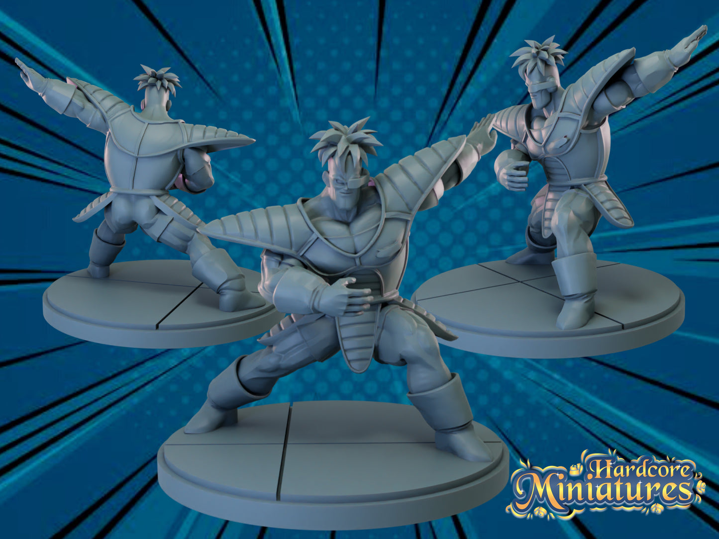 Hardcore Miniatures January 2023 Release: Bardock, Bojack, Burter, Capricorn, Ginyu, Guldo, Hit, Jeice, Mecha Frieza, Pegasus, Poseidon, Recoome, Trunks