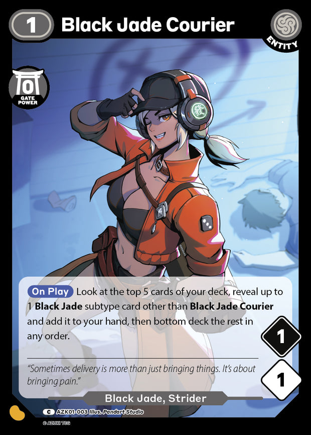 Black Jade Courier | Booster | C | Normal | #AZK01-003