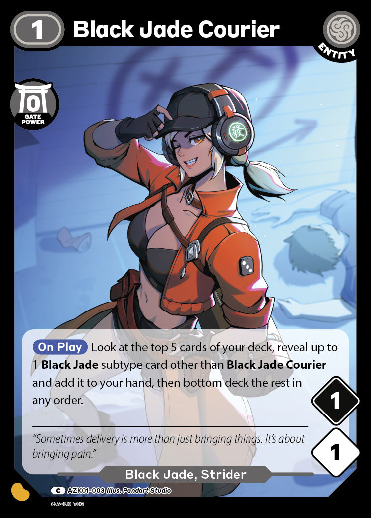 Black Jade Courier | Booster | C | Normal | #AZK01-003