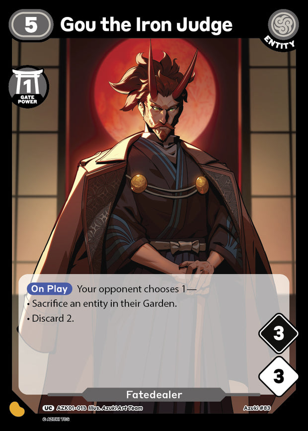 Gou the Iron Judge | Booster | UC | Normal | #AZK01-013