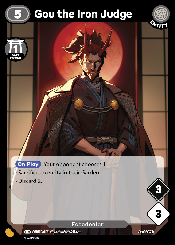 Gou the Iron Judge | Booster | UC | Normal | #AZK01-013
