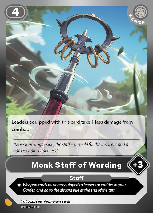 Monk Staff of Warding | Booster | C | Normal | #AZK01-018