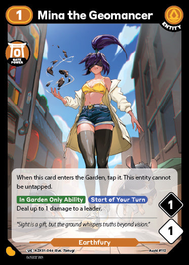 Mina the Geomancer | Booster | UC | Normal | #AZK01-046