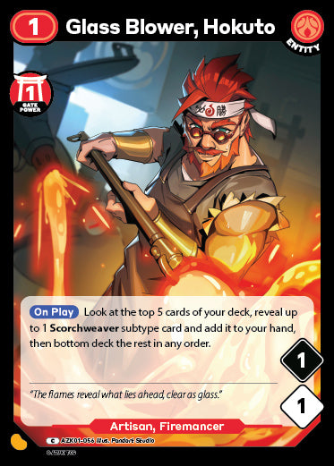 Glass Blower, Hokuto | Booster | C | Normal | #AZK01-056