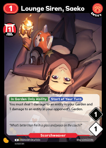 Lounge Siren, Saeko | Booster | C | Normal | #AZK01-057