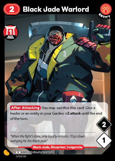 Black Jade Warlord | Booster | C | Normal | #AZK01-058