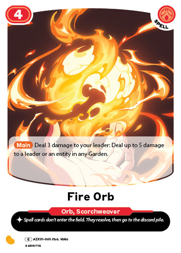 Fire Orb | Booster | C | Normal | #AZK01-065