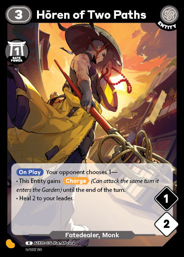 Hōren of Two Paths | Booster | C | Normal | #AZK01-076