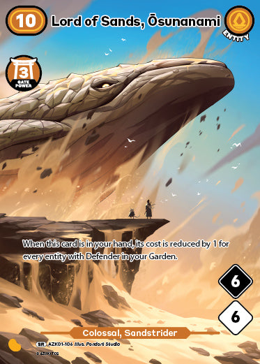 Lord of Sands, Ōsunanami | Booster | SR | Normal | #AZK01-106