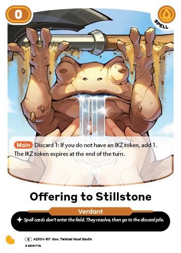 Offering to Stillstone | Booster | C | Normal | #AZK01-107
