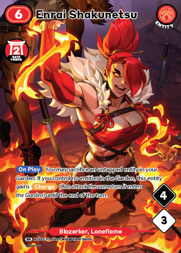 Enrai Shakunetsu | Booster | SR | Normal | #AZK01-112