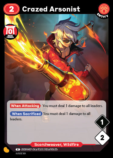 Crazed Arsonist | Booster | C | Normal | #AZK01-115