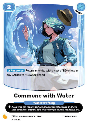 Commune with Water | Starter Deck 2 | UC | Normal | #STT02-015