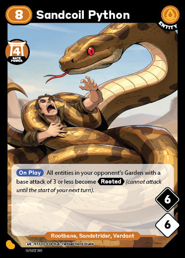 Sandcoil Python | Starter Deck 3 | UC | Normal | #STT03-14