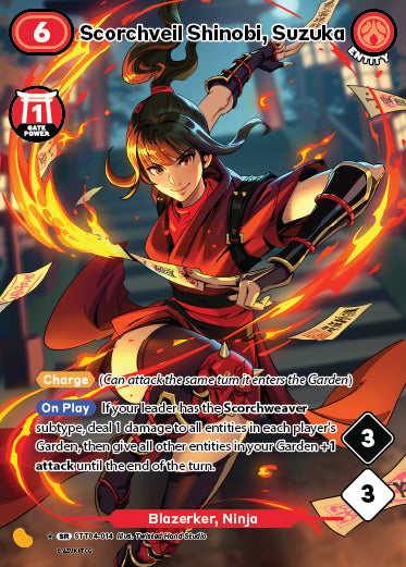 Scorchveil Shinobi, Suzuka | Booster | SR ★ | Normal | #STT04-14