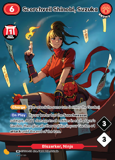 Scorchveil Shinobi, Suzuka | Starter Deck 4 | SR | Normal | #STT04-14
