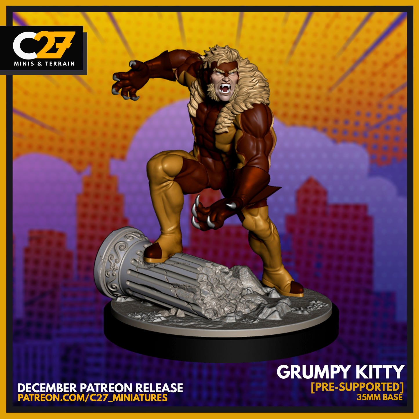 C27 Minis & Terrain December 2021 Release: Legendary Marvel Collection – Black Cat, Dark Phoenix, Dazzler, Doctor Octopus, Polaris, Quicksilver, Rhino, Sabertooth, Shocker, Spider-Man