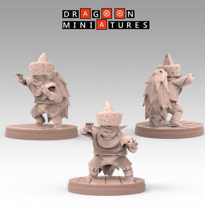 2023.03 Garlick's Sagas: Resin 3D Printed Miniatures Set - Garlick, Ginger, Mustard, Nikki, Salt, Samsho, Spice, Super Garlick, Vinegar - Dragoon Miniatures