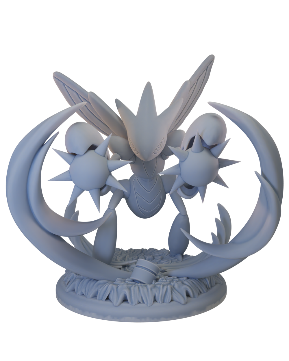 🪲 Poke Crisis Miniatures – Bladed Insect Evolution - Kleavor, Scizor, Scizor, Mega Scyther