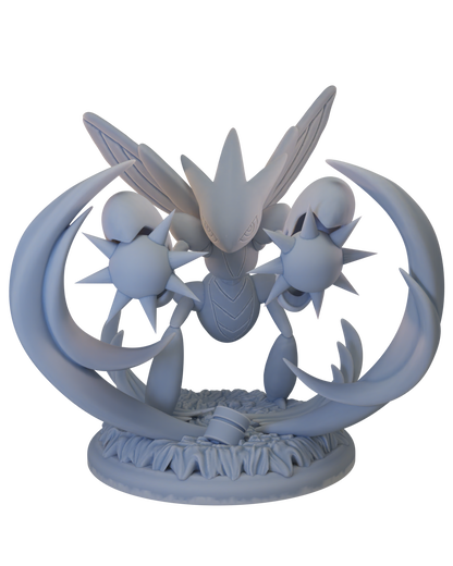 🪲 Poke Crisis Miniatures – Bladed Insect Evolution - Kleavor, Scizor, Scizor, Mega Scyther