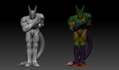 2023.08 Android Saga Cell Pack: Resin 3D Printed Miniatures Set - Cell Jr 1, Cell Jr 2, Cell Jr 3, Cocoon, Imperfect Cell, Perfect Cell, Power-Weighted Cell, Semi-Perfect Cell, Semi-Perfect Cell With Bomb Activated - Dragoon Miniatures