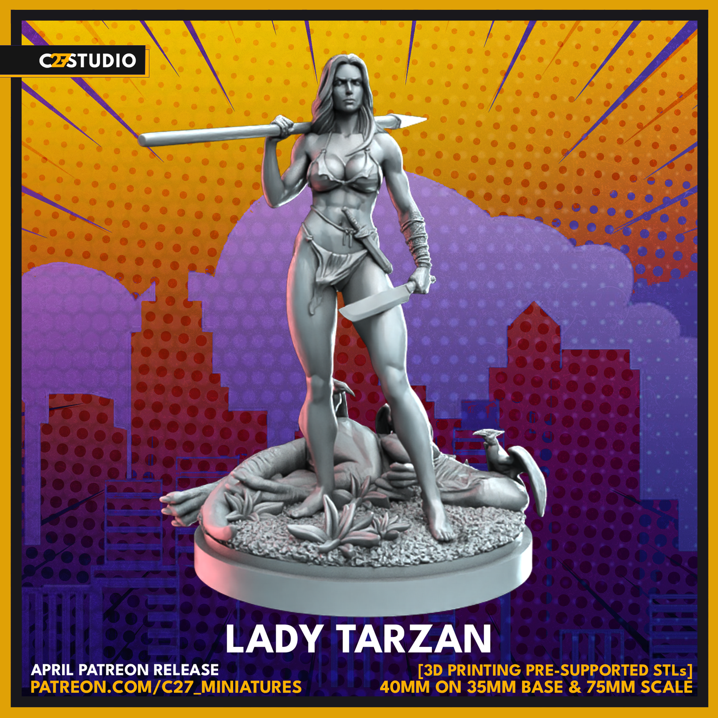 C27 Minis & Terrain April 2023 Release: Blue Marvel, Clea, Hogun, John Constantine, Kitty Pryde, Knull, M'Baku, Magik, Meggan, Nick Fury Sr., Robin, Shanna