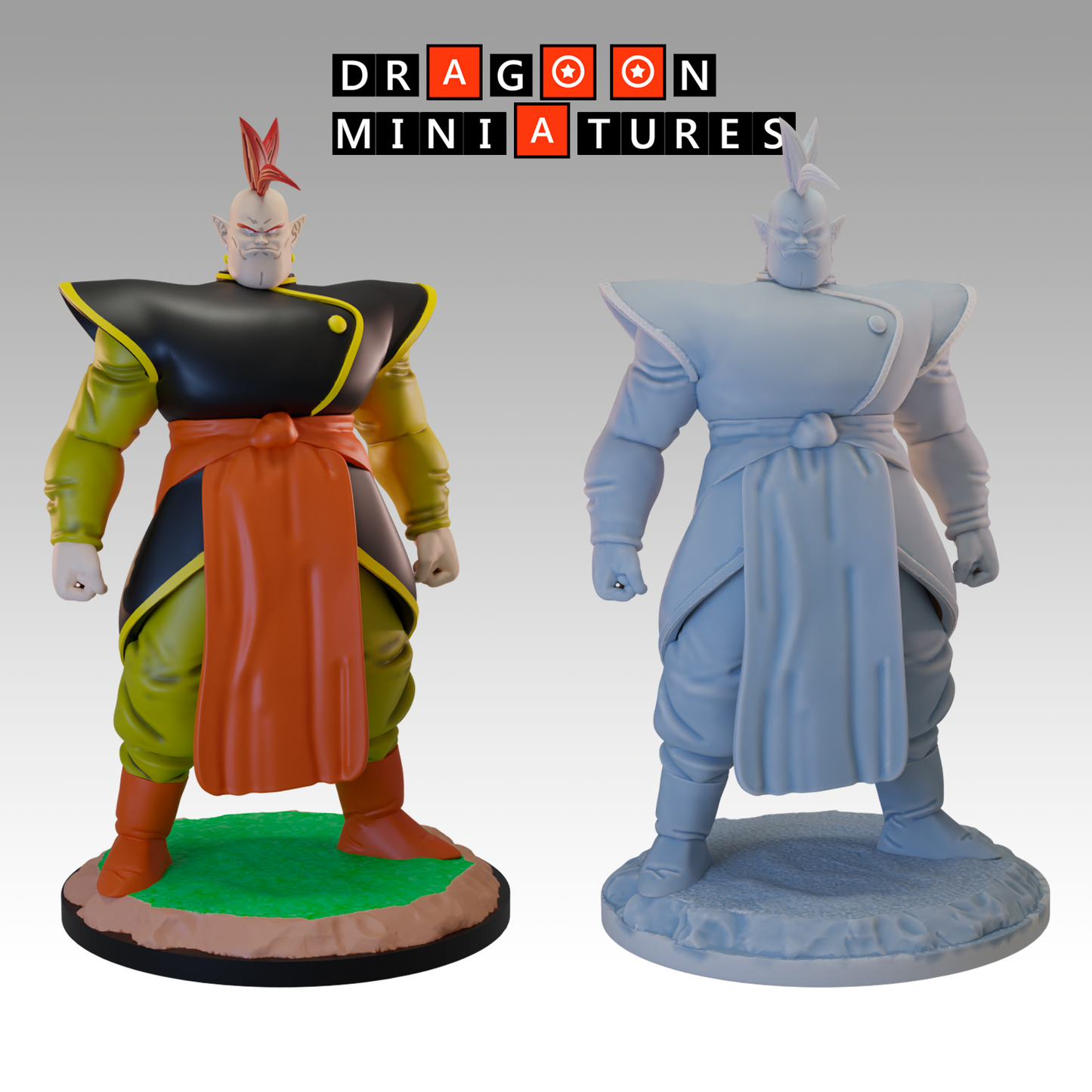 2024.04 Janemba X Tapion Movies: Resin 3D Printed Miniatures Set - Gogeta, Janemba, North Kai, Pikkon, Saiyaman 2, South Kai, Supreme Kai, Tapion, West Kai - Dragoon Miniatures