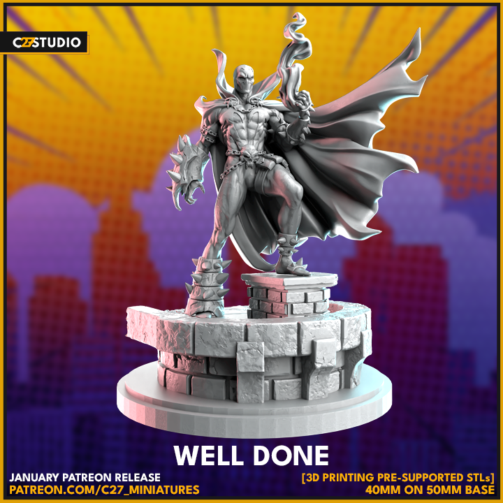 C27 Minis & Terrain January 2024 Release: Ultimate Marvel Collection – Armor, Cyclops, Jennika, Julia Carpenter, Ms Marvel, Nico Minoru, Okoye, Professor X, Songbird, Spawn, Titan, Titania