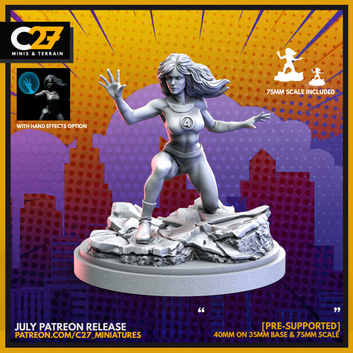 C27 Minis & Terrain July 2022 Release: Atlantean Goons, Aurora, Cosmic Ghost Rider, Drax, Gorr the God Butcher, Homelander, Maeve, Punisher, Rictor, Spider Woman, Sue Storm, Sunfire, Valkyrie, Warlock