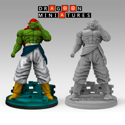 2023.11 Bojack's Movie: Resin 3D Printed Miniatures Set - Bases, Bidou, Bojack, Bujin, Gohan SSJ 1, Gohan SSJ 2, Gokua, Super Bojack, Super Gokua, Trunks, Zangya - Dragoon Miniatures