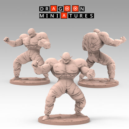 2023.03 Garlick's Sagas: Resin 3D Printed Miniatures Set - Garlick, Ginger, Mustard, Nikki, Salt, Samsho, Spice, Super Garlick, Vinegar - Dragoon Miniatures