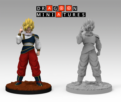 2023.05 Android Saga Part 1: Resin 3D Printed Miniatures Set - Badman, King Cold, King Throne, Mecha Frieza, Super Yardrat, Trunks, Trunks Super, Yardrat - Dragoon Miniatures