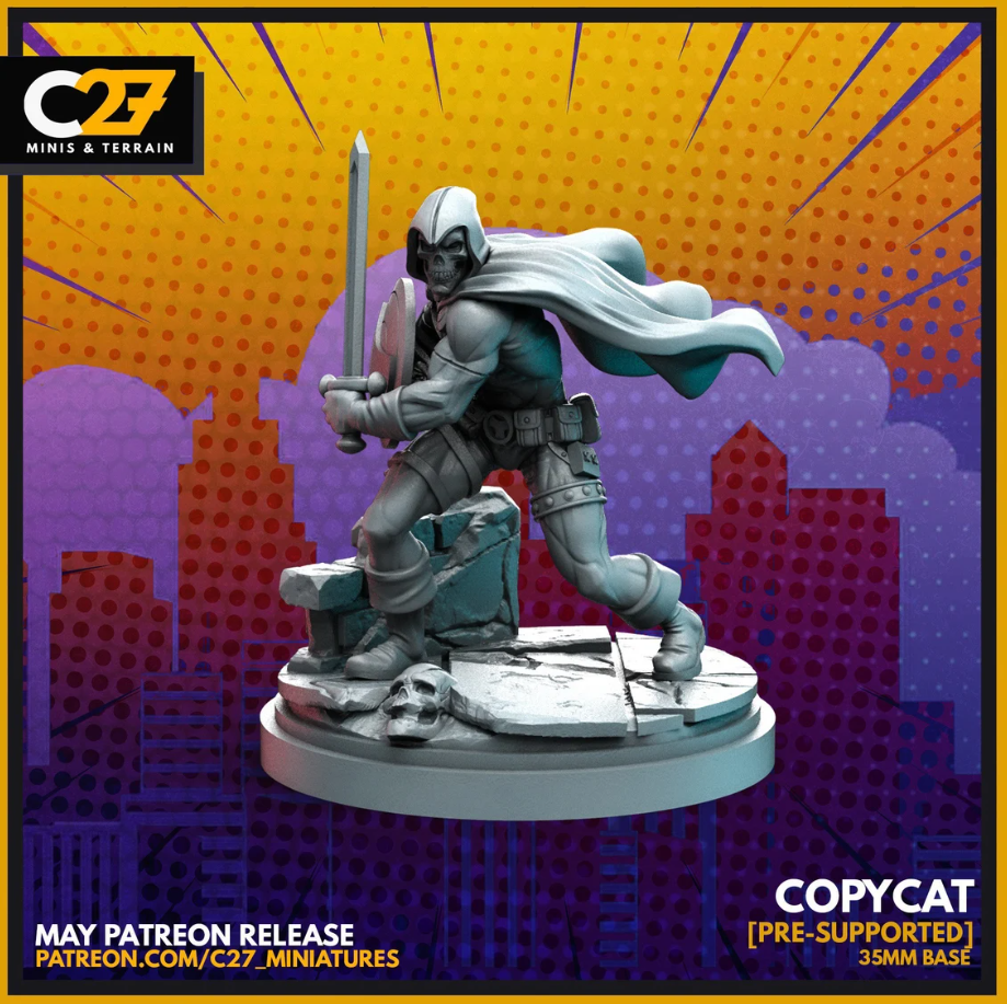 C27 Minis & Terrain May 2022 Release: Black Bolt, Blink, Boom-Boom, Cosmo, Domino (Deadpool 2), Jessica Jones, Mister Fantastic, Namor, Sauron, Snowbird, Star Lord, Taskmaster, Thor - Jane Foster, Venom