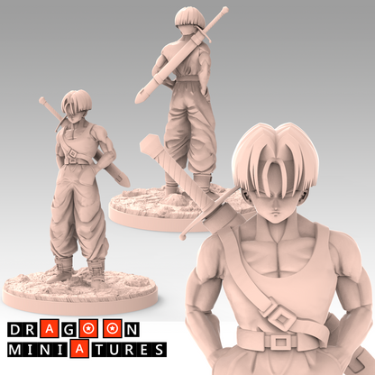 2022.07 Welcome Opening Pack: Resin 3D Printed Miniatures Set - Chiaotzu, Gohan, Goku, Krillin, Piccolo, Tien, Trunks, Vegeta, Yamcha - Dragoon Miniatures